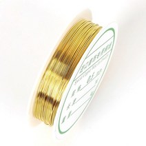 0.2/0.25/0.3/0.4/0.5/0.6/0.8/1mm 골드 실버 색상 합금 코드 구슬 와이어 DIY 공예 보석 문자열 액세서리 만들기, 0.25mm 18meter, 02 Gold