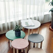 원목 화분 원형 스탠드 다용도 미니 컬러풀 테이블 다이 사이드 사계절 원룸 티 프로방스스타일, 소 H26 - 내츄럴, 본상품선택