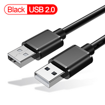스테디 캠 카메라 봉 모노포드 삼발이 EssagerUSB to USB 연 케이블 유, 04 2m, 02 USB 2.0 Balck