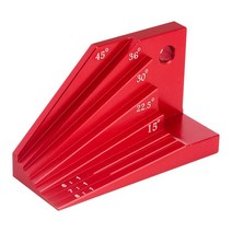 각도기 목수 공구용 T-베벨 블록 게이지 알루미늄 합금 측정 파인더, 01 빨간_01 Aluminum alloy