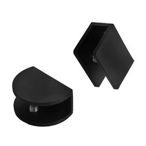 유리난간 강화유리난간 유리난간대 스텐 난간대 고정 2개/몫 유리 홀더 공간 알루미늄 클램프 선반 코너 브, 02 Semicircle clip