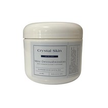 Crystal Skin At home 페이셜 스크럽 크리스탈 미니 미세 박피술 283.5g(10온스) 천연 각질 제거제 파우더는 주름 잡티 여드름 매끄러운 피부 질감을 제거합, 1개