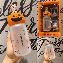스타벅스 중국 2020 할로윈MD 베어리 고스트 고양이 3종 피규어 뚜껑+글라스 보틀 370ml 기프트 박스 세트 (10/9출시 10/10순차배송)