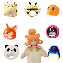 토끼 셀프 사진 스튜디오 인생네컷 동물 모자 32종, 08.기린모자