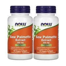 (1+1) 나우푸드 쏘팔메토 추출물 320mg 90소프트젤 2병 호박씨오일 필수지방산, 1개, 기본