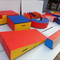 뜀틀 3단 체육관 체육 스폰지 체조 학생 학교 5단 4단 스펀지 유아 안전 어린이, L