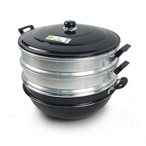 마블 다기능 3단 찜솥 찜냄비 찜기 찜통 가마솥 (28cm~48cm), 40cm