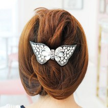 하트동동 마담버터플라이 큐빅 헤어핀