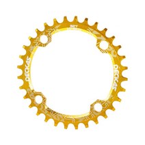 자전거체인휠 크랭크암 Deckas 좁은 넓은 mtb 셋 32t 34 teeth 36t, 32톤, [04] Gold