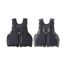 시마노 낚시 선상조끼 고정식 플로팅 베스트 록 쇼어 베스트 VF-029U, 블랙