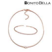 [BONITOBELLA] 보니토벨라 오메가 쥬얼리 2종 세트(목걸이+팔찌)