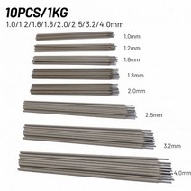 스텐용접봉 J422 티타늄 유형 GB E430 AW E631 용접봉 10 개/1kg 직경 1040 용접 코팅 탄소강 전극 공구, CHINA, 1.0mm-1