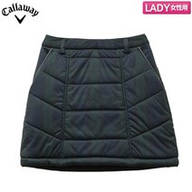 캘러웨이 여성 겨울 방한 패딩 치마 2022년 신제품 C22228210 체크 그린