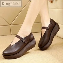 [Kingfishe]여성 키높이 구두 통굽 편안한 신발 데일리쥬스 JJ519ZZNX01