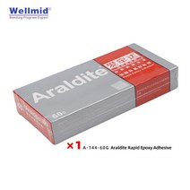 Araldite 2 파트 5 분 빠른 에폭시 접착제 오리지널 25g 크리스탈 투명 수지 가정용 시계 유리 주얼리 AB, [05] 60gRapid1piece