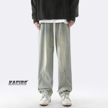 데님청 맥시 바지 B335A463 P60 통제함 7893 면 4폴리에스테르 섬유 3비스코스 스트레이트핏 4993847683