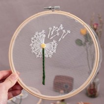 십자수패키지 보석 해바라기 액자 프랑스초보자를 위한 DIY 민들레 꽃 자수 키트 크로스 스티치 키트 자수, 02 1
