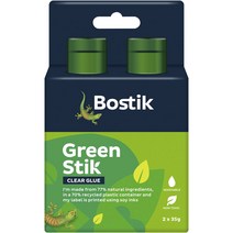 Bostik 보스틱 그린 스틱 클리어 글루 2팩
