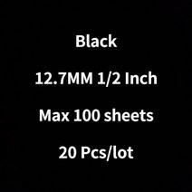 스노우보드바인딩부품 스노우보드바인딩 버튼바인딩 20 개/몫 34 구멍 금속 이중 코일 바인딩 3:1 Rayson, 05 Black 12.7MM 20pcs