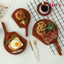 한샘 마이쿡 러브홈 우드 도마 플레이트 솔로 프렌즈 커플 훼밀리 마호가니 항균 선물세트, 훼밀리세트(소+중+대)