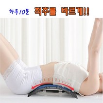 [지노] 개운한 척추 스트레칭기 허리 스트레칭보드, 일반형 스트레칭기-블루