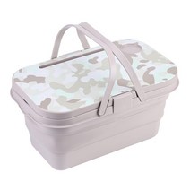 아이스박스캠핑용 접이식 피크닉 음식 상자 다기능 휴대용 물통 뚜껑 및 테이블 대용량 봄 나들이, 03 Camouflage