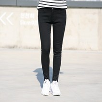 동대문스타일 커팅 블랙스키니 여성 스키니핏 블랙팬츠 LP623-1