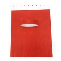 합성 데크 목재 합판 원목 방부목Tyvek-종이 합성 종이 팔찌 회의 스티커 손목 밴드 인쇄 패턴 로고 카드, 01 red_01 one size
