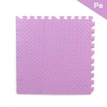 보온재 스포츠 보호 리프 그레인 바닥 매트 개 요가 피트니스 미끄럼 방지 접합 러그 두꺼운, Purple+4pcs