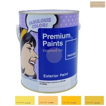 노루표 외벽 담벼락 페인트 4L 무광 노란색 외부 실외 콘크리트 시멘트, 노랑13-0940