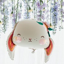 토끼풍선 큐티래빗 유치원 어린이집 키즈 생일 은박 파티 풍선 3살 5살 7살