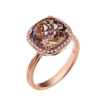 모아르 [모아르] 14K 반지 가드 링 노블 스톤 블랙 큐