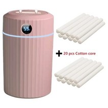 2000ML Double Spray Air Humidifier With Humidity Display Office Home Anion Essential Oil Diffuser US, 02 filterX20