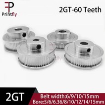 실내등 인테리어조명 차량 Printfly 2GT 60 GT2 타이밍 풀리 Bore5/6/6.35/8/10/12/14/15mm 동기 휠 폭 6/9/10/15mm 벨트 3D 프린터 부, Bore 10mm, Belt width 10mm