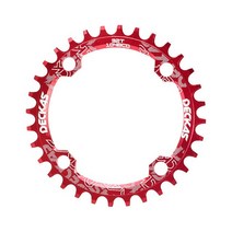자전거체인휠 크랭크암 Deckas 좁은 넓은 mtb 셋 32t 34 teeth 36t, 32톤, [02] Red