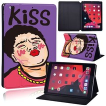 애플 호환 IPad 태블릿 케이스 9 세대 10.2 인치 Anti-Dust 귀여운 그림 스탠드 커버, [01] IPad 9th 10.2, [13] funny painting 12