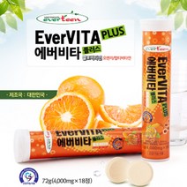 에버비타 발포비타민 멀티비타민 오렌지 18정x3통
