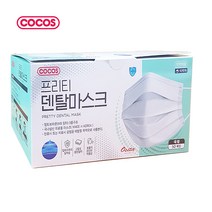 프리티 덴탈마스크 50매입 MB 필터 수술용마스크 (화이트) 의약외품 5개 총 250매