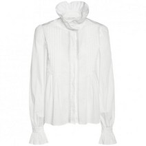 ALBERTA FERRETTI 알베르타 페레티 Frilled stretch 코튼 poplin shirt151694