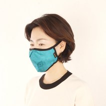 들꽃잠 풍기 인견 마스크 5개세트 필터 교체형, 자모 아쿠아블루 5개 세트