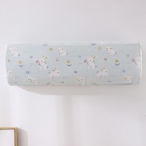 모든 것을 포함하는 벽걸이 형 에어컨 먼지 커버 인쇄 쉬운 청소 보호 현대 실내, 02 라이트 그린_01 86x31x21cm
