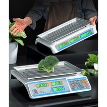 전자저울 30Kg계량 상점 중량 실외 화이트색 베이크 가격표시저울 충전식 상업용 전자식 저울, T05-T59-(일반형)블랙글자 판