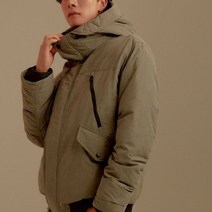 버커루 남성 나일론 코튼 빈티지 후드 다운점퍼 B194DW310P