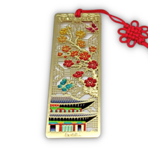 한국민예사 전통 금장 금속 책갈피 북마크 Korean bookmark, 51 궁궐매화