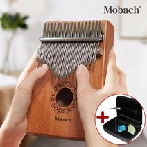 Mobach 칼림바 카림바 17음계 마호가니 손가락 피아노 하드케이스 풀세트, 01.칼림바+하드케이스