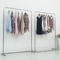 의류 매장 디스플레이 스탠드 아동용 스텐 스탠딩 랙, 상세 페이지 참고, 길이 150 높이 150cm
