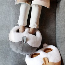 사무실 발난로 USB 시바 궁둥이 온열 발열매트, 베이지
