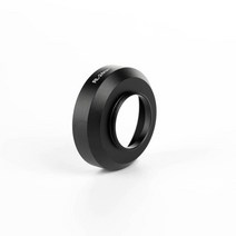 카메라 렌즈 캡 호환 Rollei 35 RL-24mm 용 사진 카메라 렌즈 후드 블랙 메탈 24mm, 없음