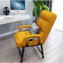 1인용안락의자 국민수유 이케아 리클라이너 눕는 문체어 독서 쇼파 암체어 접이식, 옐로우+풋스툴+파우치