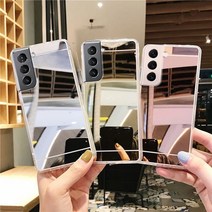 1+1 패션 미러 범퍼없는 슬림 투명 TPU젤리 폰케이스 갤럭시 S23 울트라 S22 플러스 S21 S20 FE S10 5G 아이폰 14 프로맥스 13 프로 12 미니 11 SE3